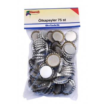 Ölkapsyler silver 75-pack