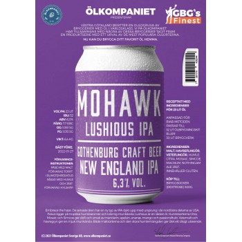 Receptkit - Mohawk Lushious IPA - 23l