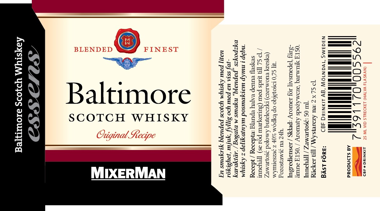 Mixerman Baltimore Whisky Style Flavour 50 ml