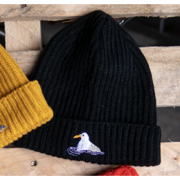 Svart Beanie Seagull - Stigbergets