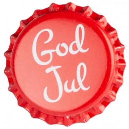 Kapsyler "God Jul" 26mm 100 st